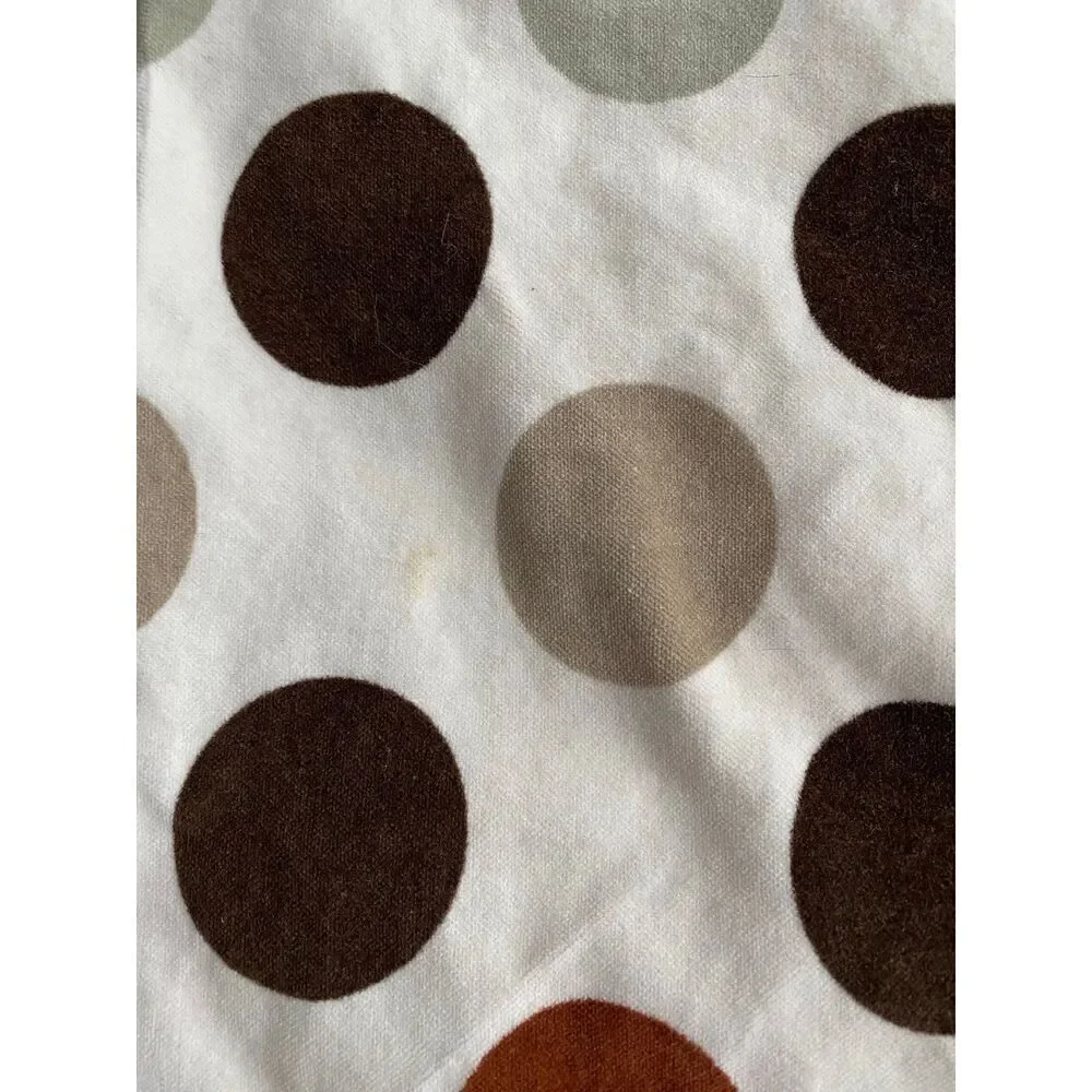 Ikea Brown Dots 20x20” Velvet Feel Throw Pillow Cover (with flaws)